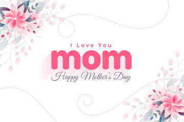 happy mothers day love greeting background