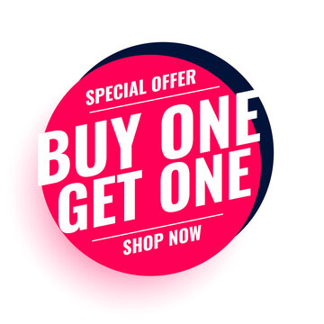 buy one get one special offer banner