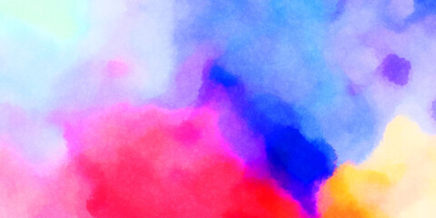 Watercolor painted background. Abstract Illustration wallpaper. Brush stroked painting. 2D Illustration.