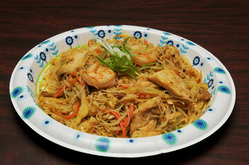Shrimp and Chicken Fried Rice Noodles