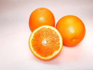 orange on white background