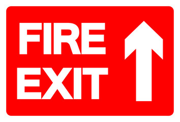 Fire Exit Symbol Sign, Vector Illustration, Isolate On White Background Label. EPS10