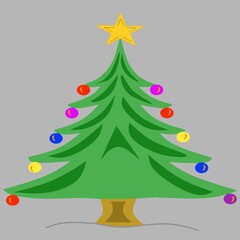 christmas tree illustration