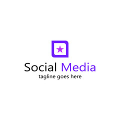 star symbol in a box with curved tips on both sides