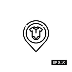 Pregnant line Icon. Baby born Icon Vector Illustration Template For Web and Mobile