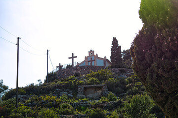 Camino hacia la ermita del calvario en Borriol