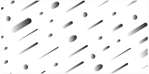 Black and white color background abstract art vector with dots and rounded square