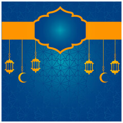 Creative ramadan banner template for social media or advertising