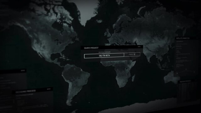 Government defense forces checking military zones around the world. Evaluating other countries. Searching for potential hazards. Suspicious codes in Istanbul, Near East. Computer screen close-up. UI.