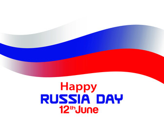 Russia Day Background Vector Design