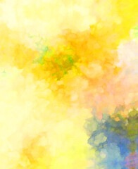Obraz na płótnie Canvas Watercolor painted background. Abstract Illustration wallpaper. Brush stroked painting. 2D Illustration.