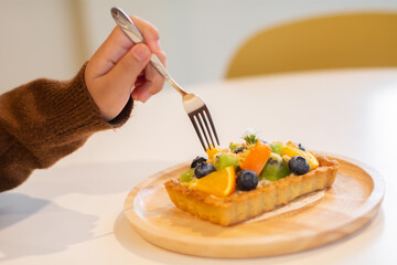 Mixed fruit and bread