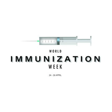 World Immunization Week Vector Illustration.