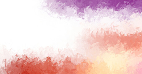 Painted composition with vibrant brush strokes. Textured colorful painting. Paint brushed wallpaper.