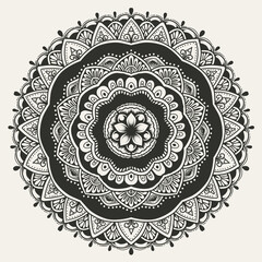 Elegant Circle mandala pattern on white background