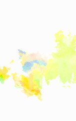 Watercolor painted background. Abstract Illustration wallpaper. Brush stroked painting. 2D Illustration.