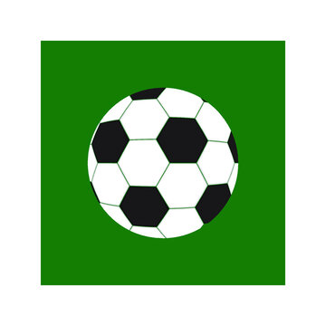 Football icon in flat style. Vector