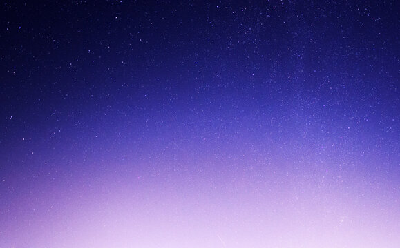 Gradient starry night. Starry sky background. Galaxy stars.