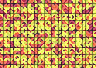 Fototapeta premium Abstract Geometric Pattern generative computational art illustration