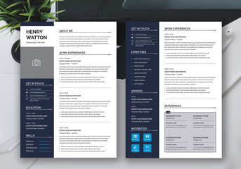 Simple elegant style Resume Layout 