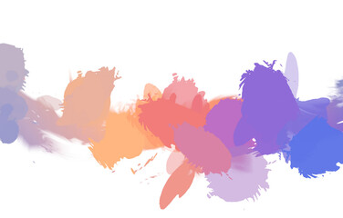 Painted artistic creation. Brushed vibrant wallpaper. Unique and creative illustration. Abstract background of colorful brush strokes.
