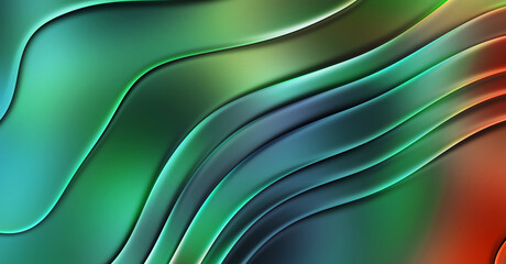 Abstract pattern glossy color background. Vibrant colorful wavy texture wall. Creative and beautiful wallpaper.