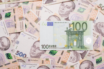 Fototapeta na wymiar high-quality texture of euro banknotes