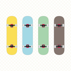 skateboard inline with the various of colors