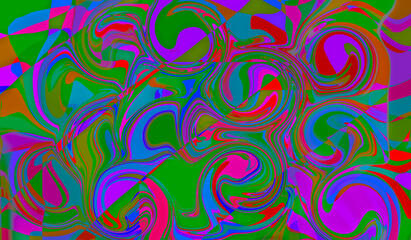 Abstract multicolored waves. Use for textures and backgrounds.