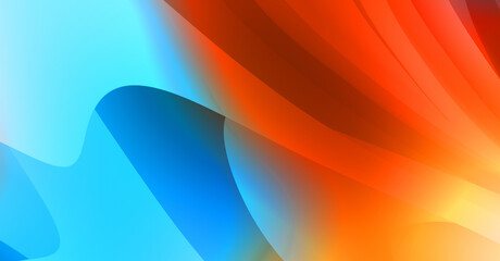 Abstract background with colorful gradient. Vibrant graphic wallpaper with stripes design. Fluid 2D illustration of modern movement.