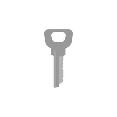 Key vector, lock element in trendy flat design. Icon in trendy flat style isolated on background. Key icon page symbol for your web site design Key icon logo, app, UI. Key icon illustration, EPS10.