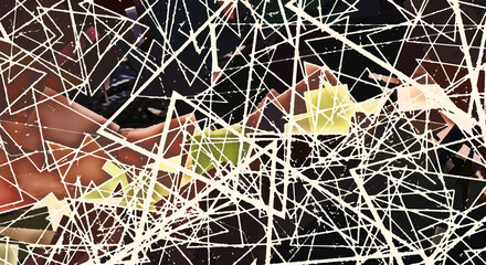 Modern art. Colorful contemporary artwork. Color strokes of paint. Brushstrokes on abstract background. Brush painting.