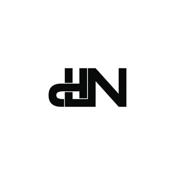 dln letter original monogram logo design