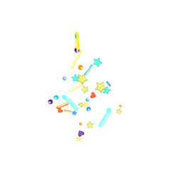 Sprinkles grainy. Cupcake donuts background.