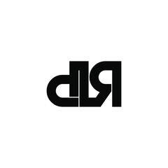 dlr letter original monogram logo design