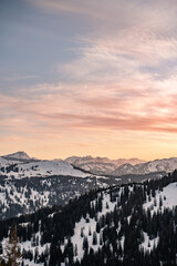 Sonnenuntergang in den Allgäuer Bergen - Allgäu - Bayern