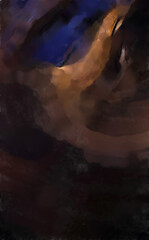 Modern art. Colorful contemporary artwork. Color strokes of paint. Brushstrokes on abstract background. Brush painting.