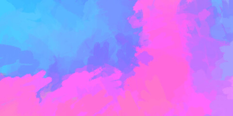 Vibrant paint pattern backdrop. 2D illustration of colorful brush strokes. Decorative texture painting. Painted background.