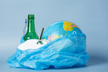 Рlastic ocean pollution concept. © artit