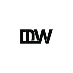 dlw letter original monogram logo design