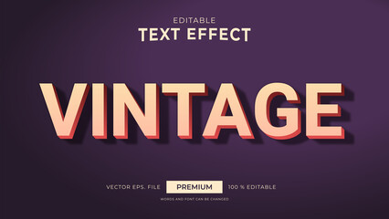Naklejka na ściany i meble Vintage Style Editable Text Effects