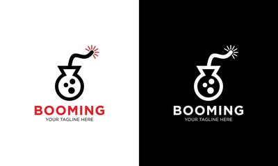 Bomb icon simple flat style vector illustration.