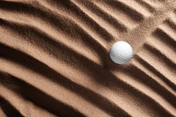 Poster golf ball with white sand texture © Loginov Sergei