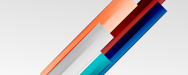 Multicolored lines background. Design template for business or technology presentations, internet posters or web brochure covers