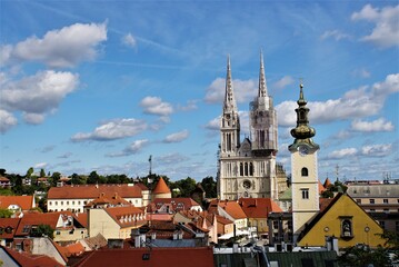 Fototapeta premium Cityscape of Zagreb the capital of Croatia