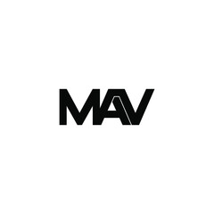 mav letter original monogram logo design