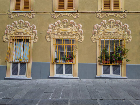 Painted House Bogliasco pictorsque village Genoa Liguria Italy