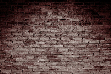 Old brick wall with shadow texture can be use as background 