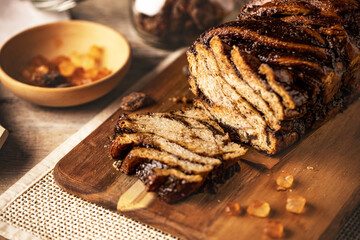 Chocolate swirl bread