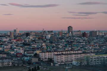 Fototapeta premium 夕焼け，夕暮れ時